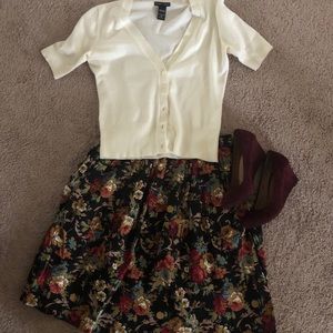 Taydey A Line Retro Skirt